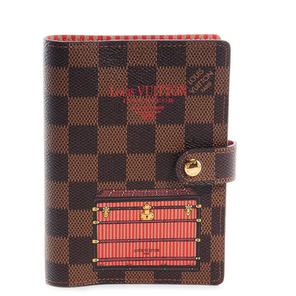 Louis Vuitton Damier Ebene Trunks and Locks Small Ring Agenda Cover 1 of 7
