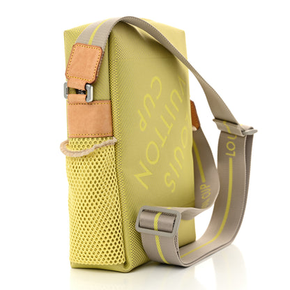 Louis Vuitton Damier Geant Americas Cup Bag Yellow 3 of 10