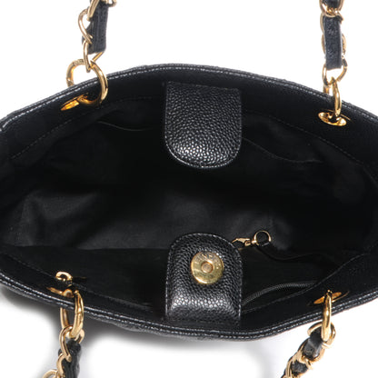 Chanel Caviar Petit Shopping Tote PST Black 5 of 8