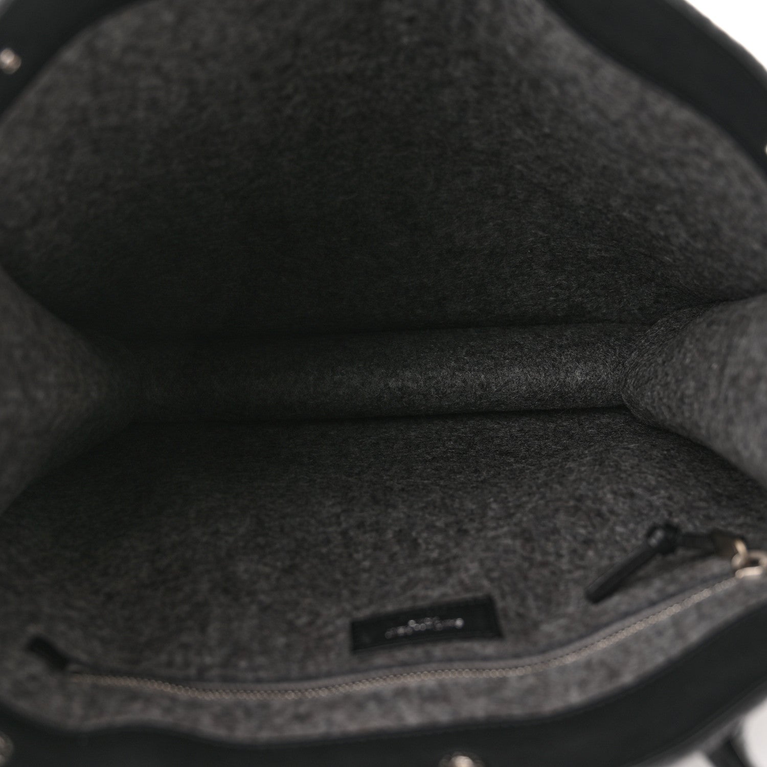 Saint Laurent Wool Calfskin Rive Gauche North South Tote Grey 4 of 7