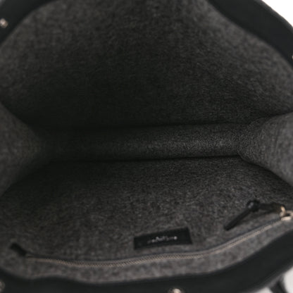 Saint Laurent Wool Calfskin Rive Gauche North South Tote Grey 4 of 7