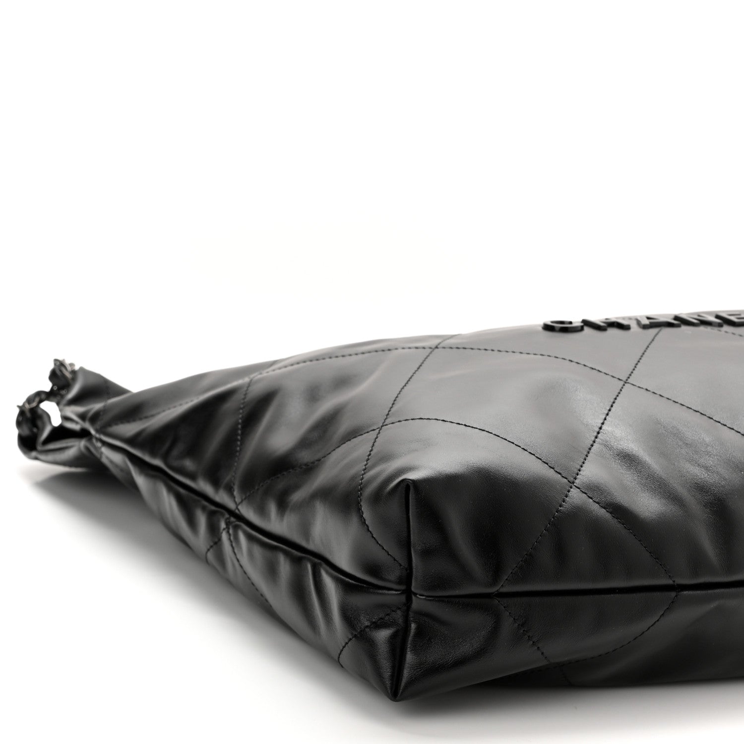 Chanel Shiny Calfskin Quilted Chanel 22 So Black 10 of 11