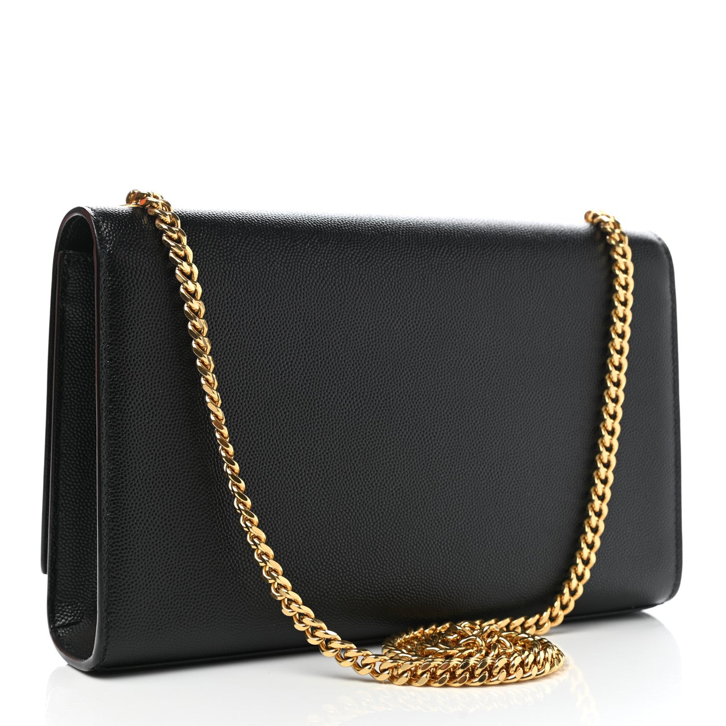 Grain De Poudre Medium Classic Monogram Kate Satchel Black