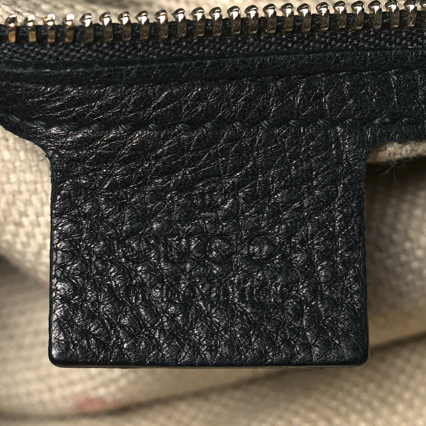 Pebbled Calfskin Soho Hobo Black