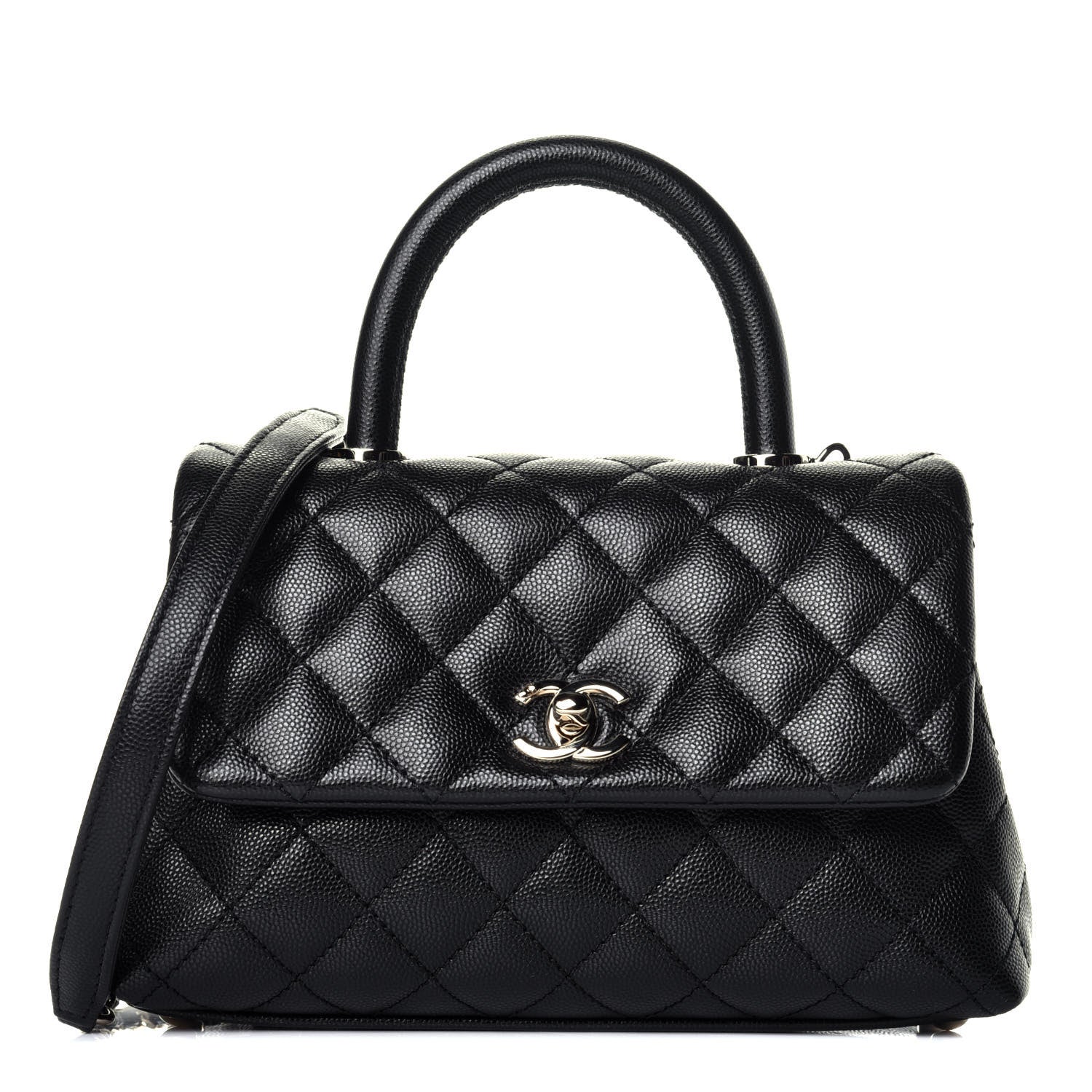 Chanel Caviar Quilted Mini Coco Handle Flap Black 1 of 10