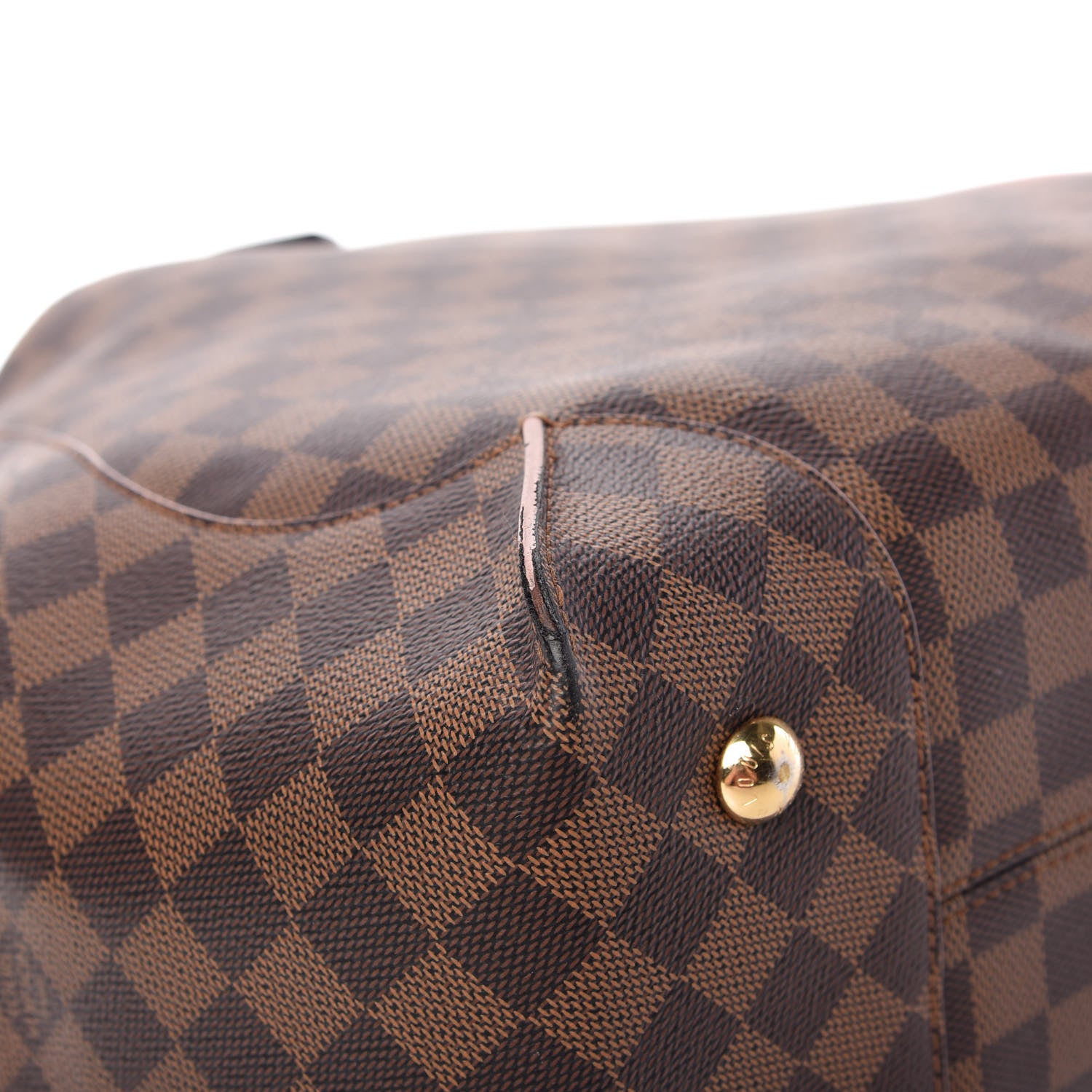 Louis Vuitton Damier Ebene Caissa Hobo Rose Ballerine 12 of 18