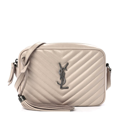 Saint Laurent Calfskin Matelasse Monogram Lou Camera Bag Washed Light Pink 1 of 13