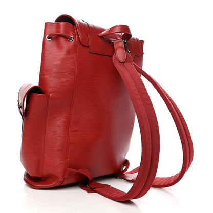 Louis Vuitton Epi Christopher Backpack PM Carmine 3 of 10