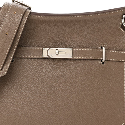 Hermes Taurillon Clemence Jypsiere 37 Etoupe 8 of 21