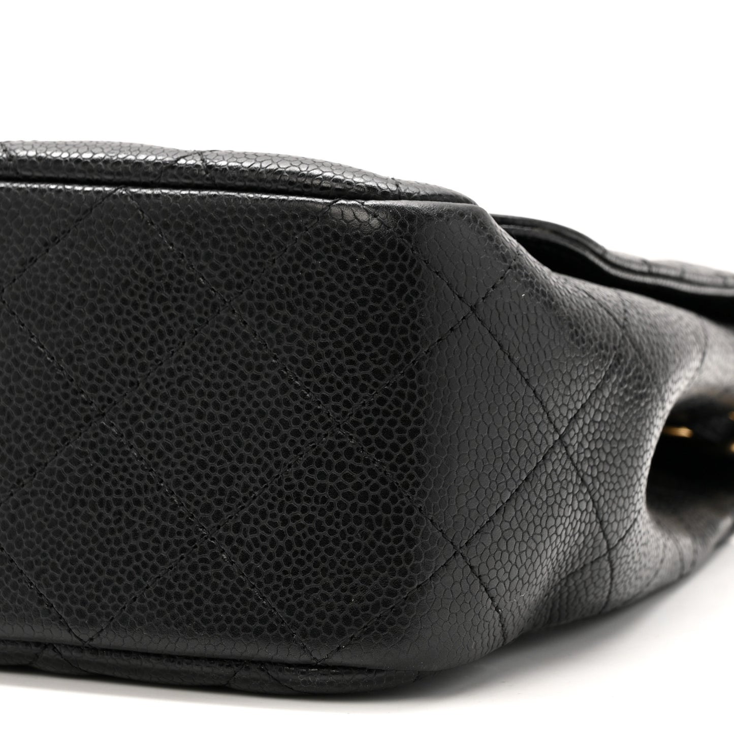 Caviar Quilted Jumbo Single Flap Black