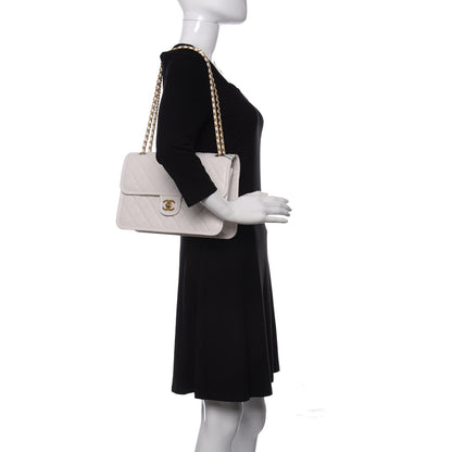 Chanel Caviar Quilted Large Sweet Classic Flap White 2 of 10