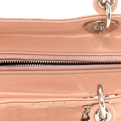 Christian Dior Patent Cannage Large Lady Dior Light Pink 11 of 16