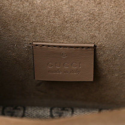 Gucci GG Supreme Monogram Suede Crystal Small Dionysus Shoulder Bag Beige Ebony Taupe 6 of 10