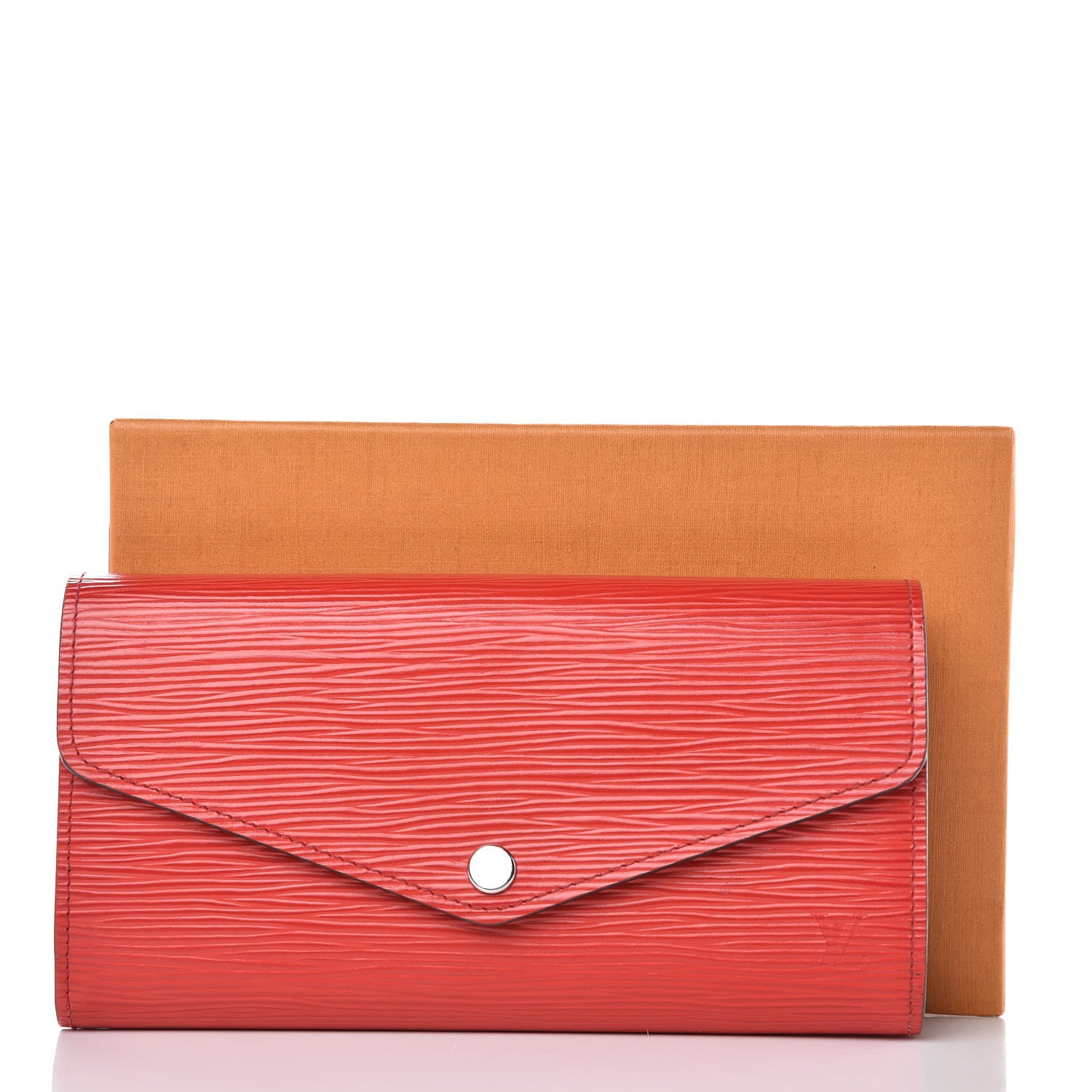 Louis Vuitton Epi Sarah Wallet NM Coquelicot 7 of 7