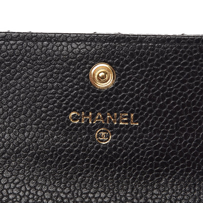 Chanel Caviar Quilted Flap Card Holder Black 6 of 8