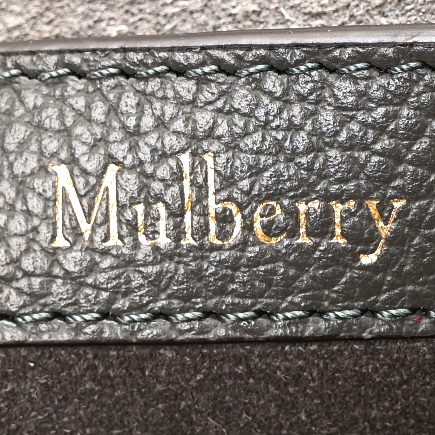 Mulberry Small Classic Grain Calfskin Small Amberley Satchel Charcoal 6 of 9