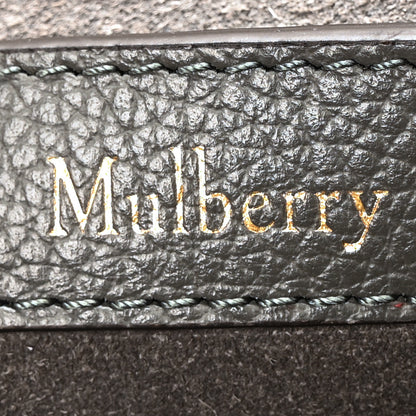 Mulberry Small Classic Grain Calfskin Small Amberley Satchel Charcoal 6 of 9