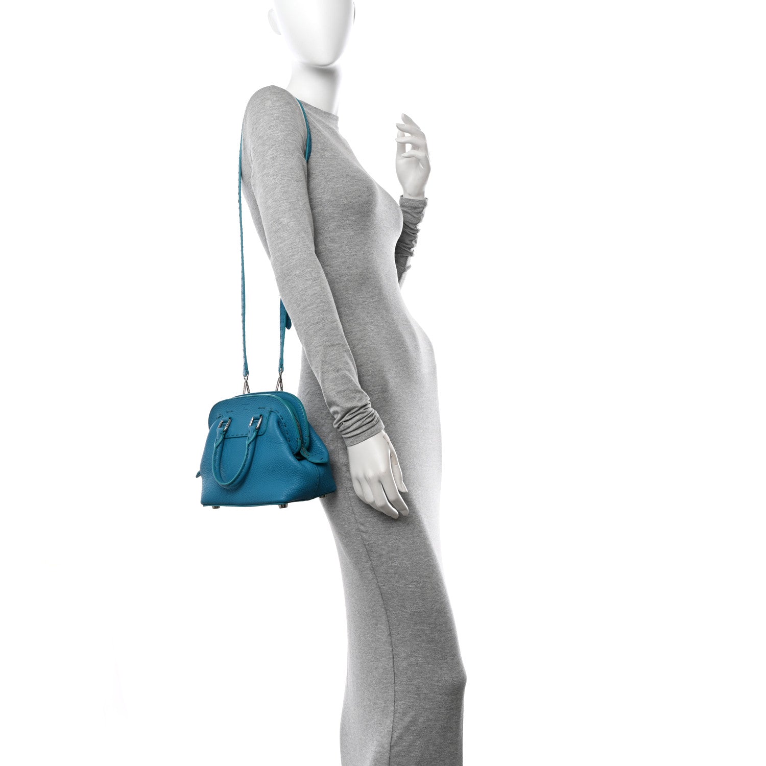 Fendi Cuoio Romano Selleria Mini Adele 1328 Bag 2 of 10