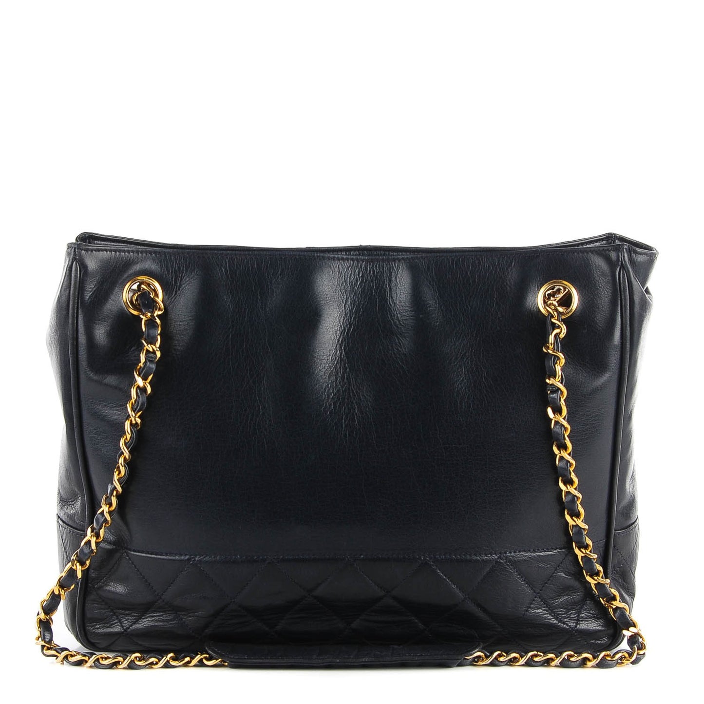 Lambskin Shoulder Bag Navy