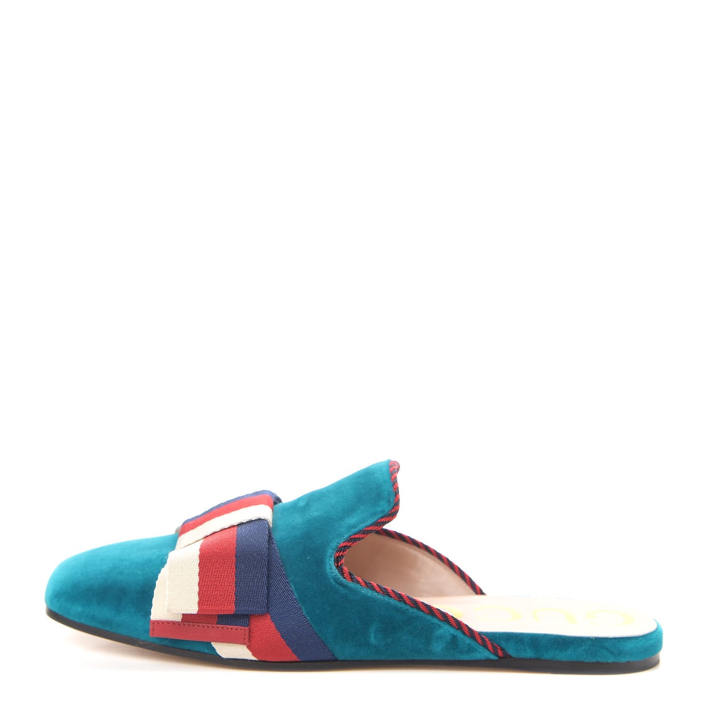 Softy Velvet Sylvie Bow Slippers 37.5 Pavone