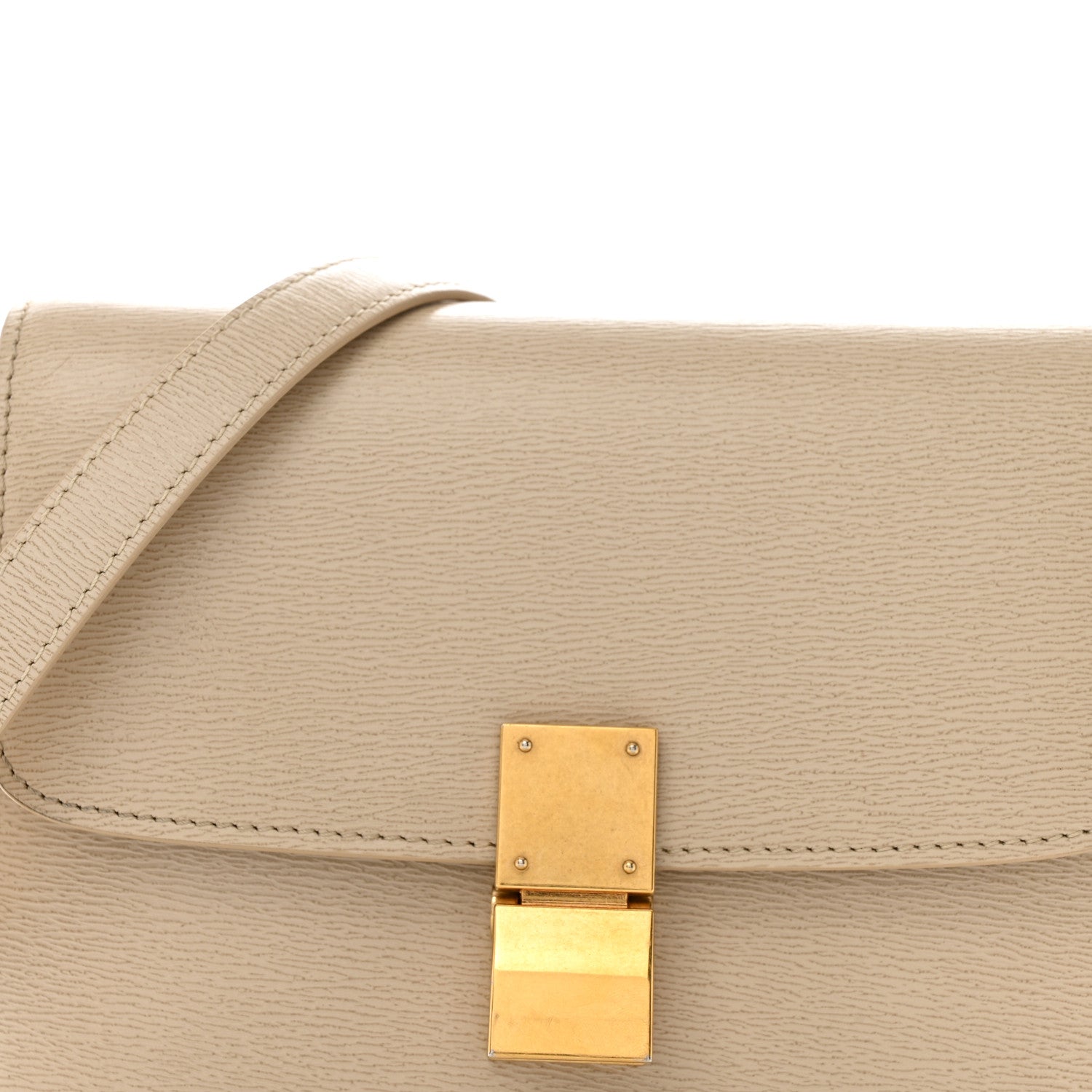 Celine Liege Calfskin Small Classic Box Flap Bag Linen 9 of 14