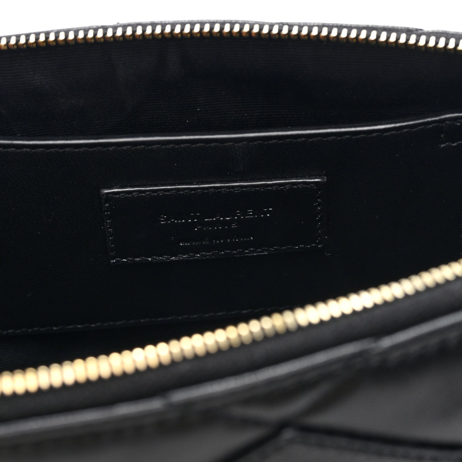 Saint Laurent LAURENT Lambskin Quilted Gaby Zipped Shoulder Bag Black 6 of 9