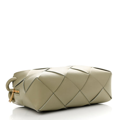 Bottega Veneta Lambskin Maxi Intreccio Small Cassette Camera Bag Travertine 4 of 9