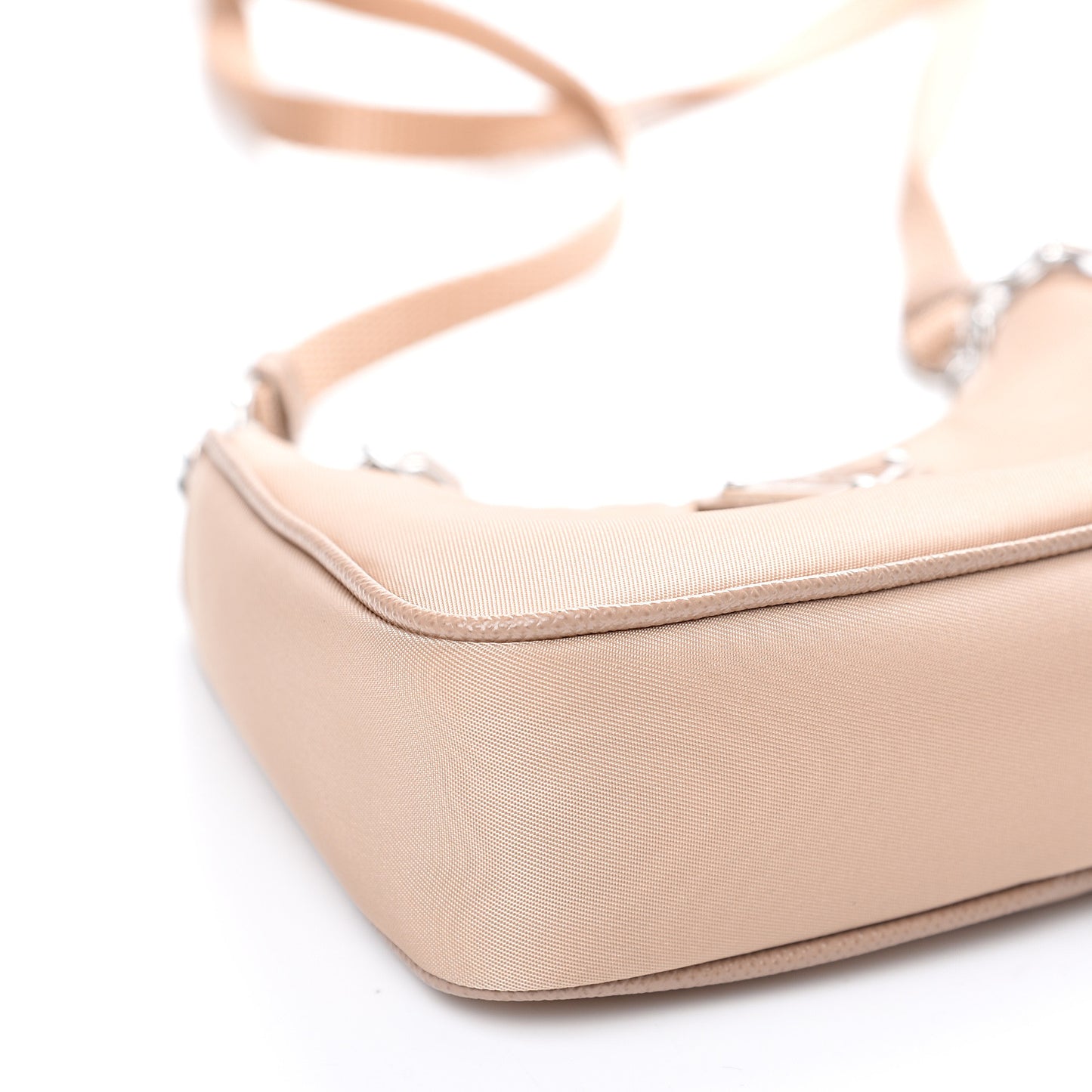 Tessuto Nylon Saffiano Mini Re-Edition 2000 Shoulder Bag Cammeo