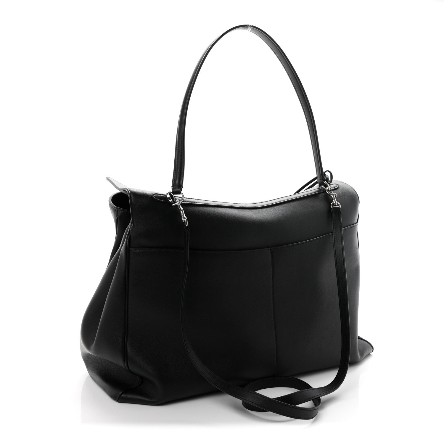 Balenciaga Smooth Calfskin Rodeo XL Top Handle Handbag Black 3 of 9