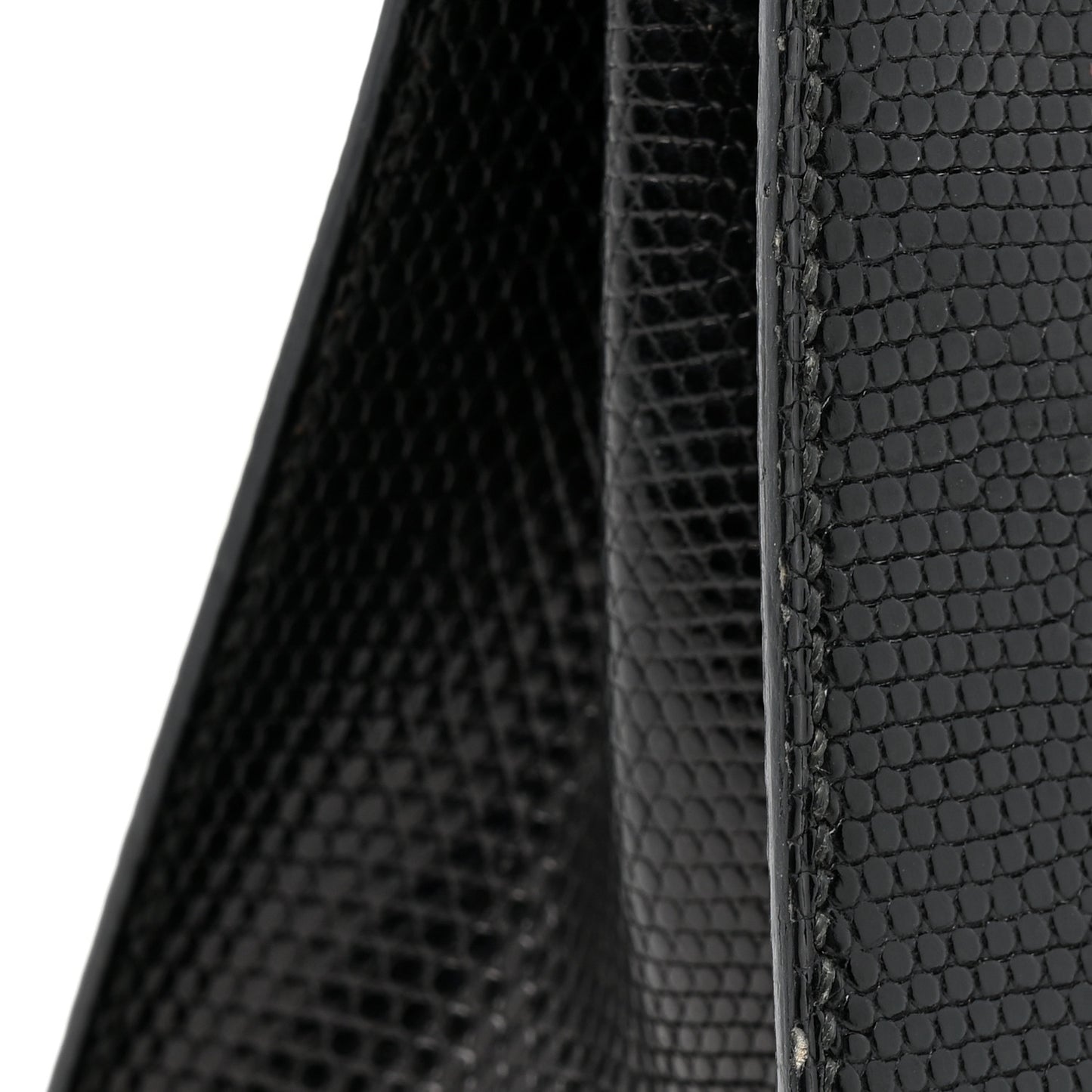Lizard Mini Kelly Sellier 20 Black