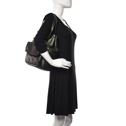 Bottega Veneta Iridescent Scarabee Multi Pocket Tote Green 2 of 13