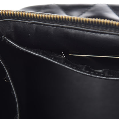 Chanel Lambskin Quilted Vanity Cosmetic Case Black 7 of 13