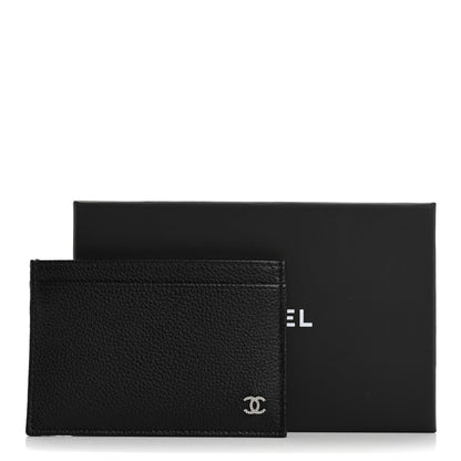Chanel Grained Calfskin CC Card Holder Black 11 of 11