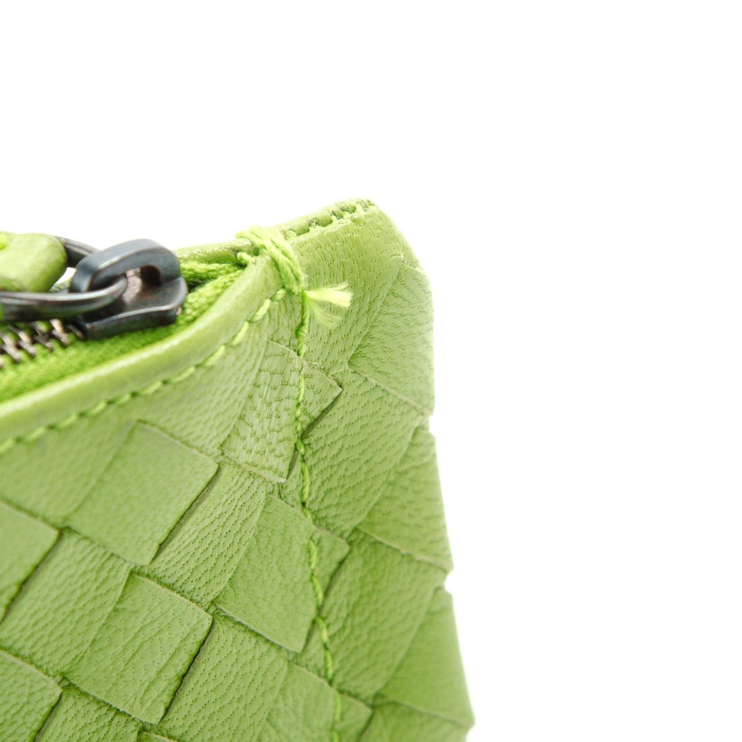 Nappa Intrecciato Small Cosmetic Pouch Mela