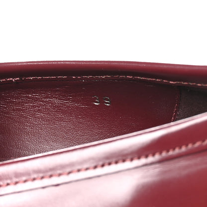 Jimmy Choo Box Calfskin Marlow Loafers 39 Burgundy 8 of 8