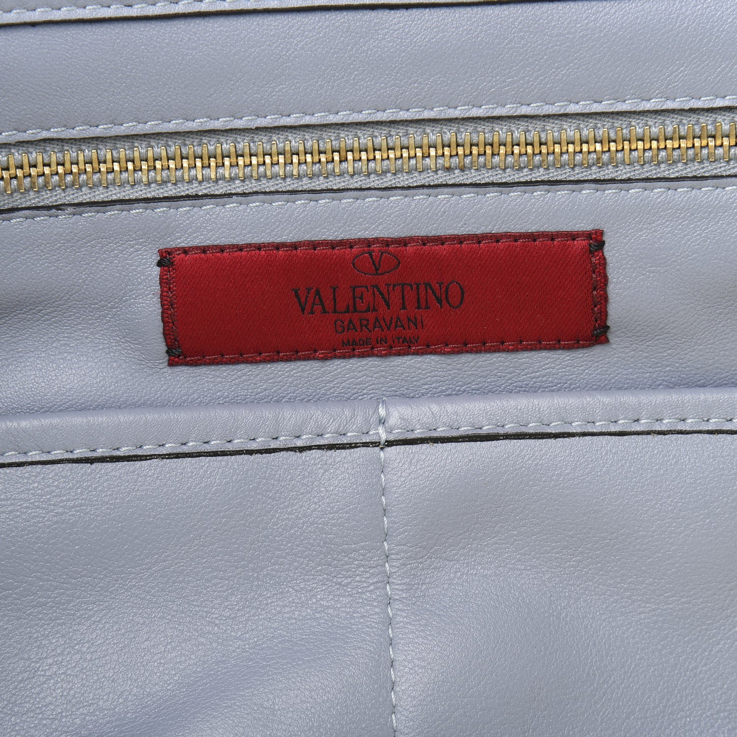 Valentino Garavani Vitello Medium Rockstud Tote London Stone 7 of 15