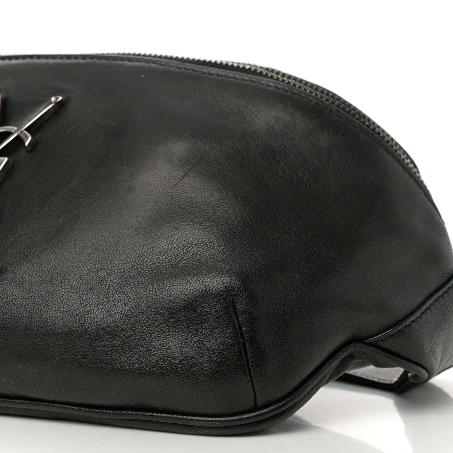 Saint Laurent Calfskin Monogram Belt Bag Black 10 of 18