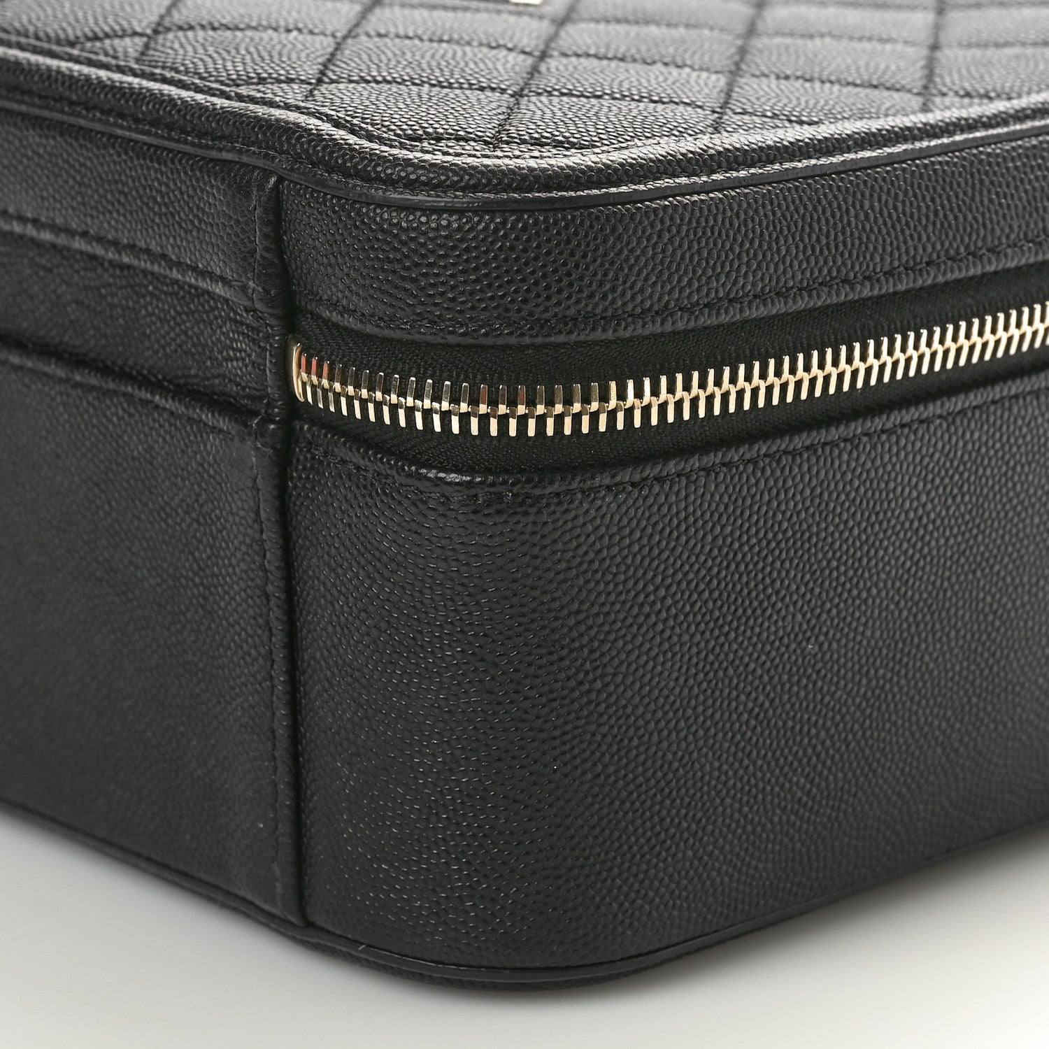 Chanel Caviar Quilted Large CC Filigree Vanity Case Black 11 of 13
