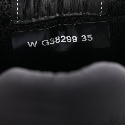 Chanel Mesh Suede Calfskin Grained Calfskin Womens CC Sneakers 35 White Black 9 of 9