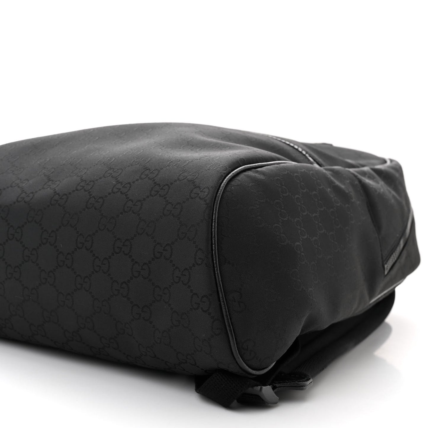 Nylon Monogram Slim Backpack Black