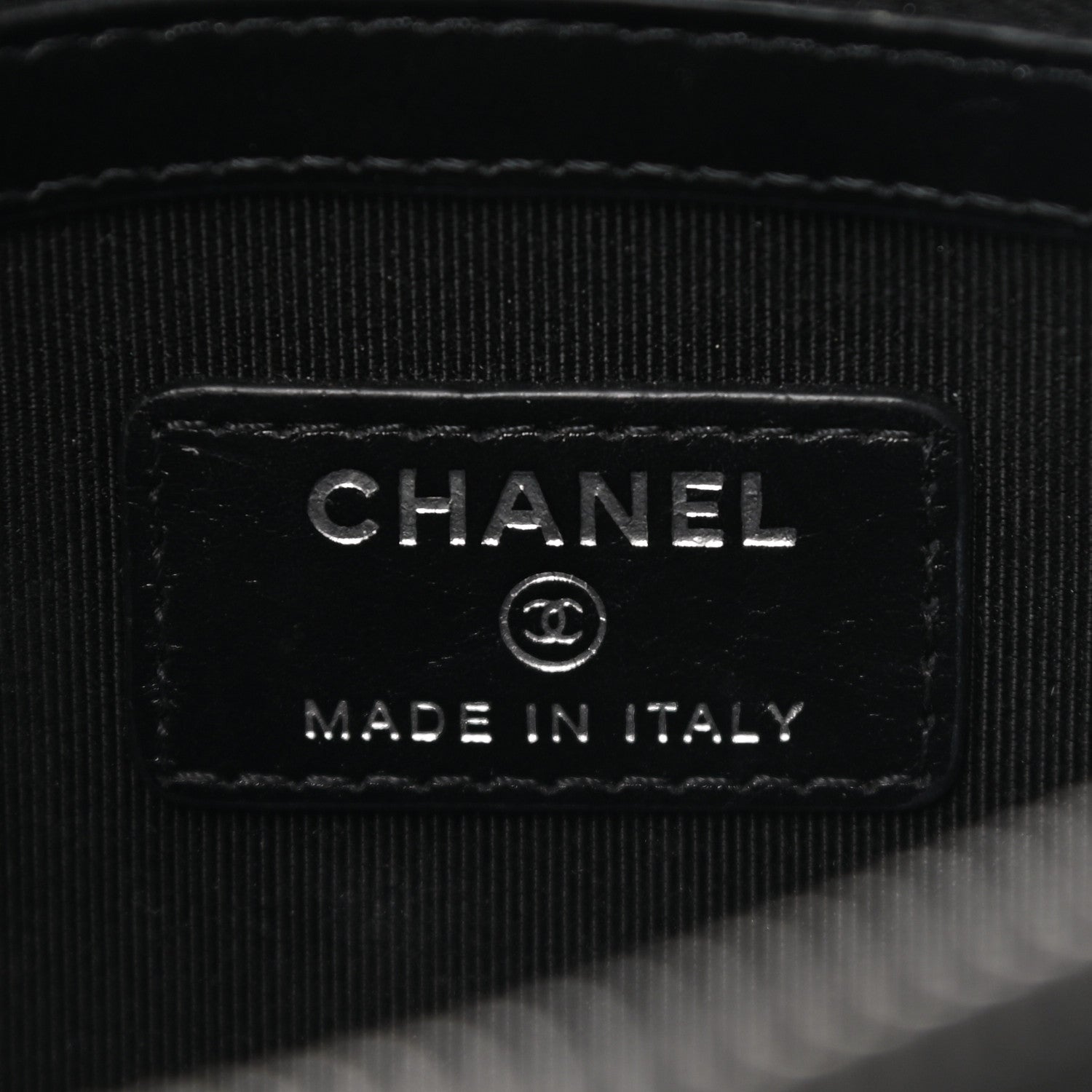 Chanel Aged Calfskin Medium Charms Deauville Pouch Black 6 of 8