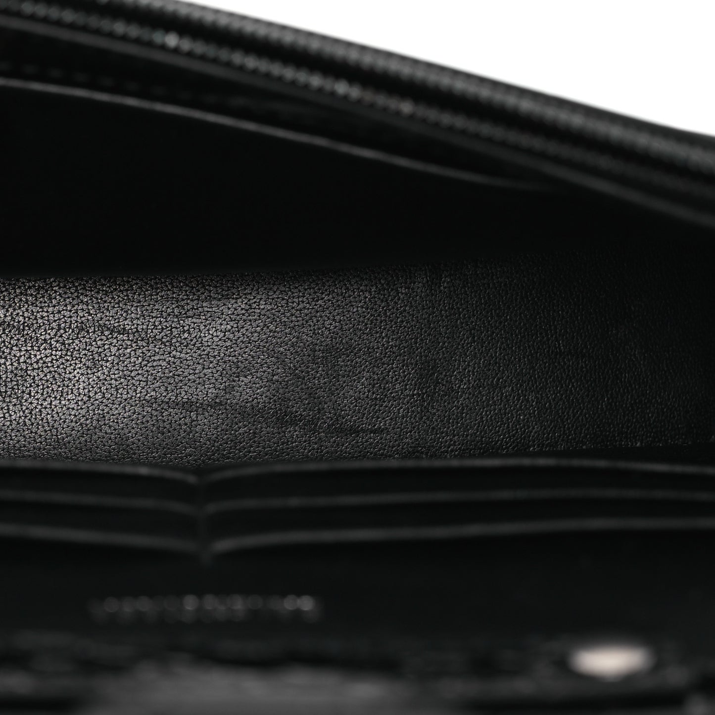 Shiny Calfskin Monochrome Crocodile Embossed Hourglass Chain Bag Black