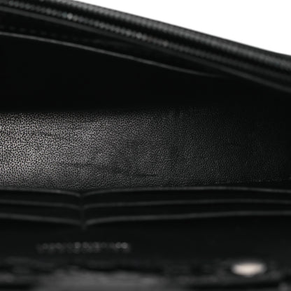 Balenciaga Shiny Calfskin Monochrome Crocodile Embossed Hourglass Chain Bag Black 6 of 15