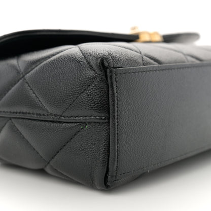 Chanel Shiny Caviar Quilted Small Flap Bag Black 9 of 12