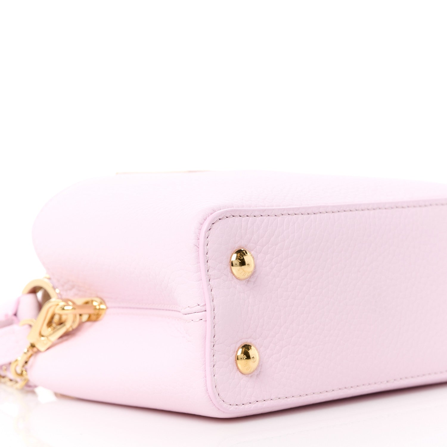 Louis Vuitton Taurillon Lovelock Chain Capucines Mini Marshmallow 8 of 9