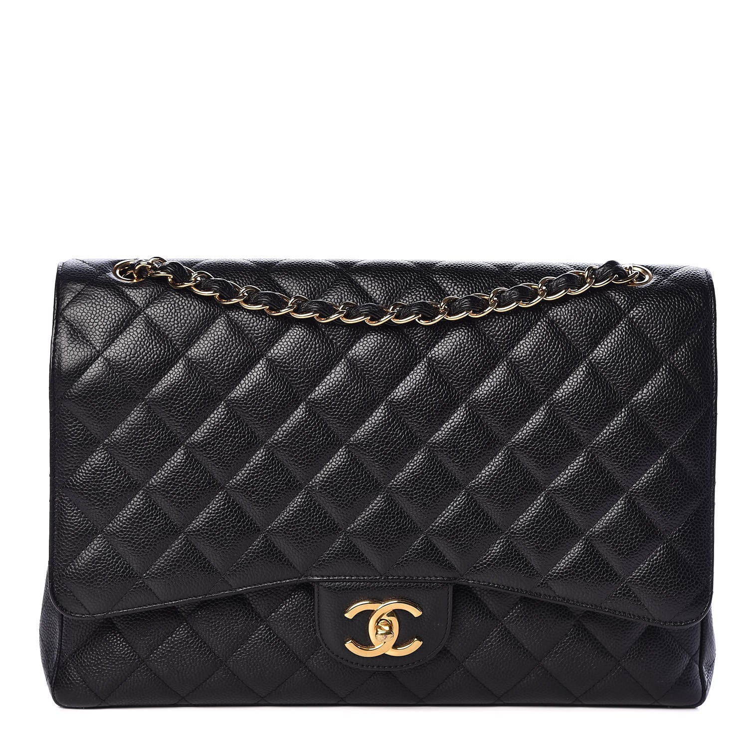 Chanel Caviar Quilted Maxi Double Flap Black 1 of 13