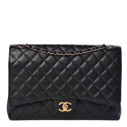 Chanel Caviar Quilted Maxi Double Flap Black 1 of 13