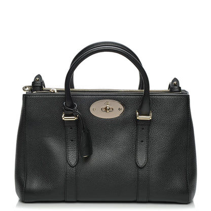 Mulberry Classic Grain Small Bayswater Double Zip Tote Black 1 of 8