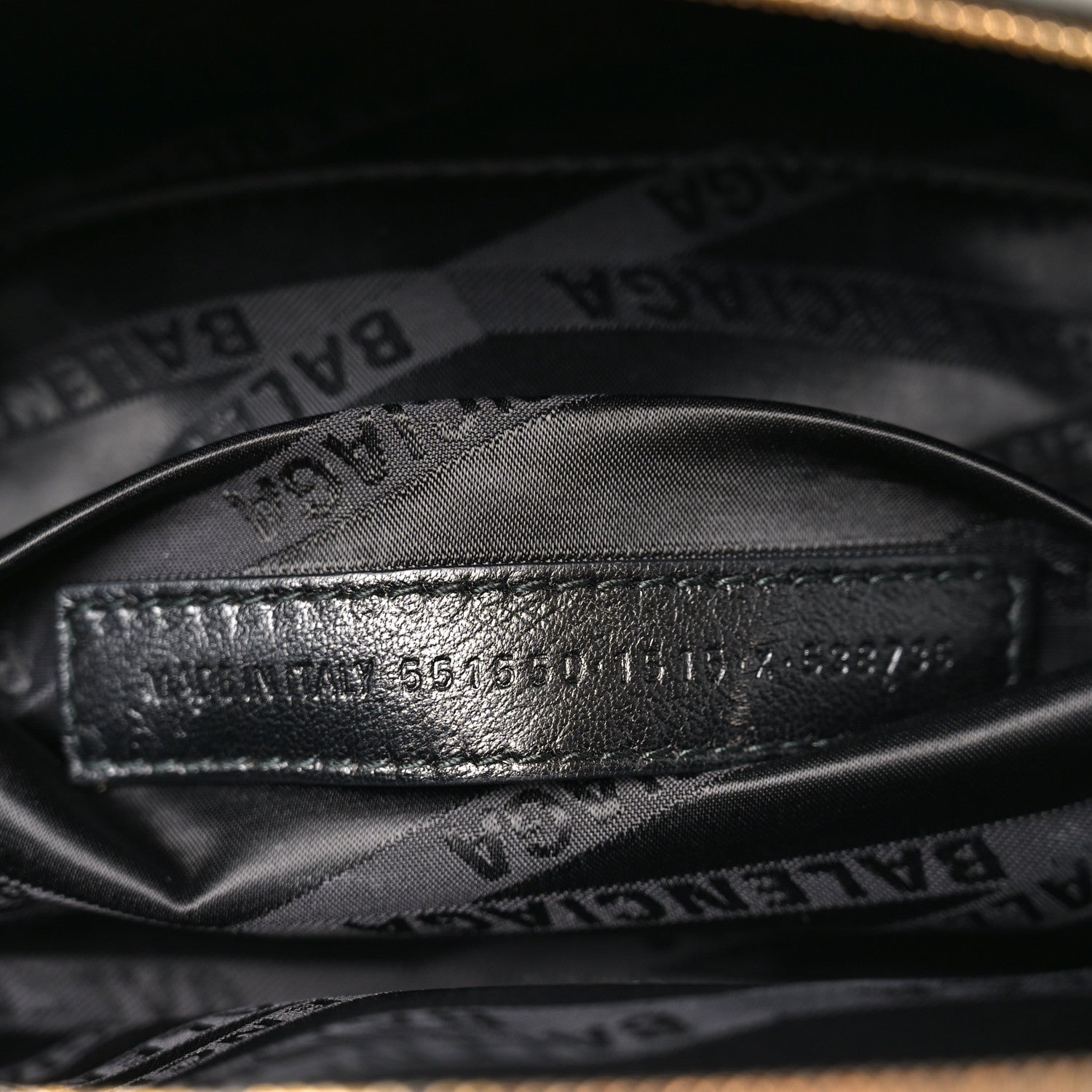 Balenciaga Shiny Goatskin Allover Logo Embossed XS Souvenir Belt Bag Gris 7 of 10