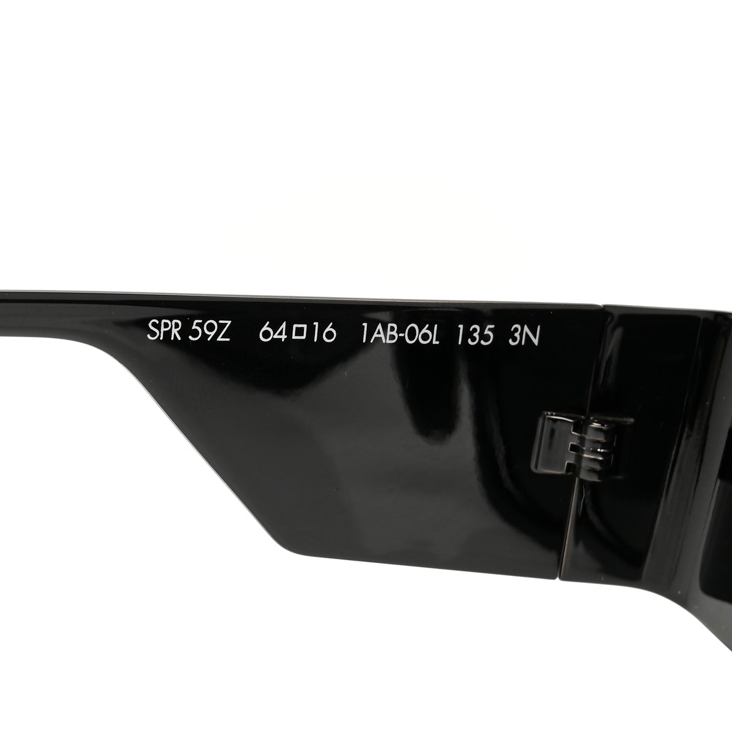 Metal Symbole Triangle Logo Sunglasses SPR 59Z Black Ardesia